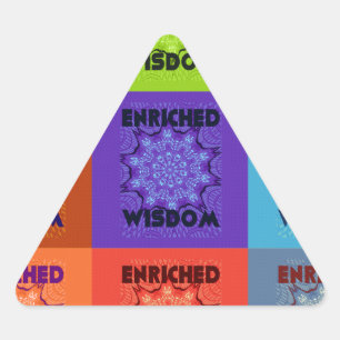 Sticker Triangulaire Belle Pop Art Extraordinaire belle Impression : En