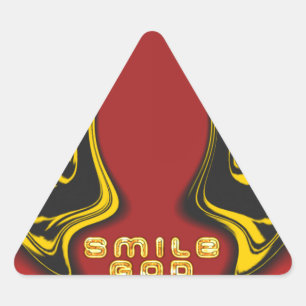 Sticker Triangulaire Bénédiction d'en haut : L'Amour de Dieu Salutation