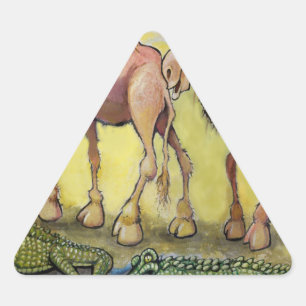 Sticker Triangulaire Bêtes de dessert