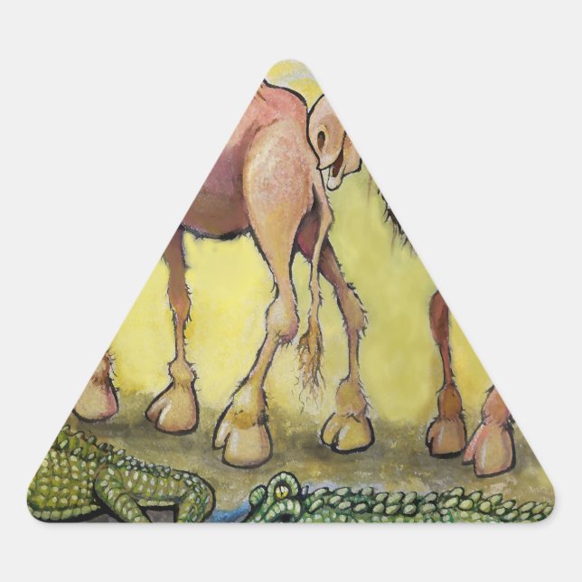 Sticker Triangulaire Bêtes de dessert (Devant)