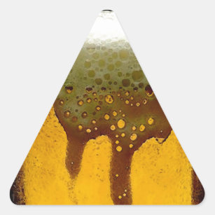 Sticker Triangulaire Bière mousse