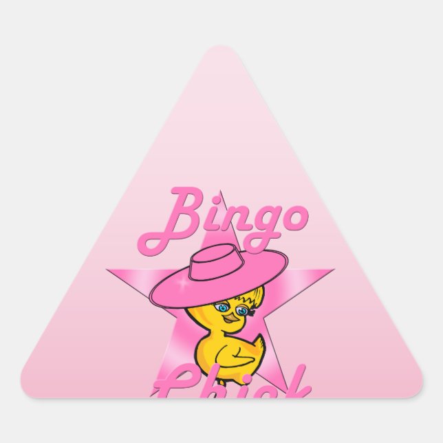 Sticker Triangulaire Bingo Chick #8 (Devant)