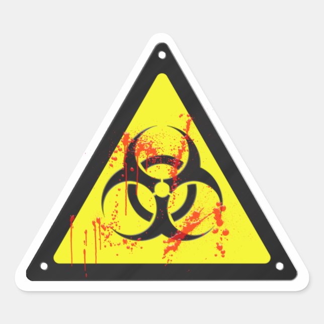 Sticker Triangulaire Biodanger (Devant)