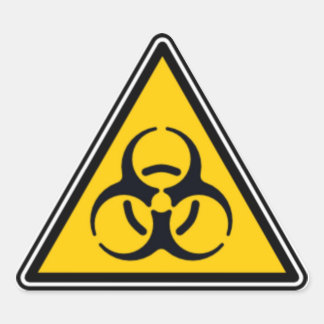 Sticker Triangulaire Biodanger 02