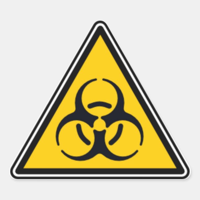 Sticker Triangulaire Biodanger 02 (Devant)