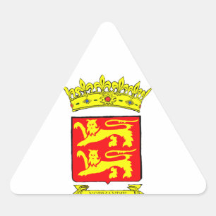 STICKER TRIANGULAIRE BLASON NORMANDIE