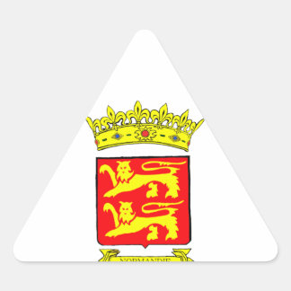 STICKER TRIANGULAIRE BLASON NORMANDIE