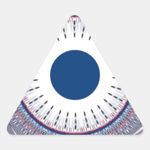 Sticker Triangulaire Bleu chic