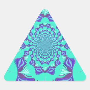 Sticker Triangulaire Bleu précieux