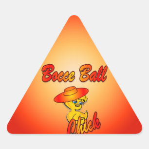 Sticker Triangulaire Bocce Ball Chick #5