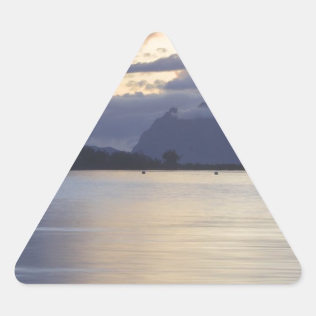 Sticker Triangulaire Bora Bora Sunset.JPG (Devant)