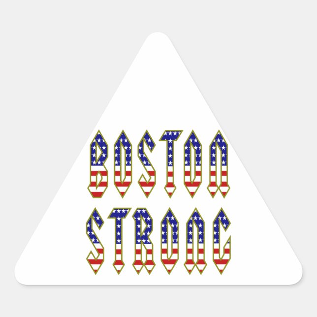 Sticker Triangulaire Boston Strong (Devant)
