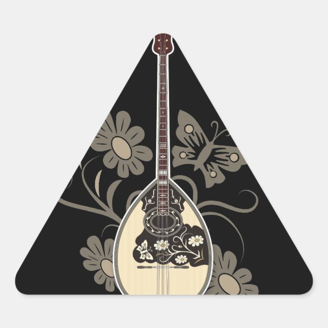 Sticker Triangulaire Bouzouki (Devant)