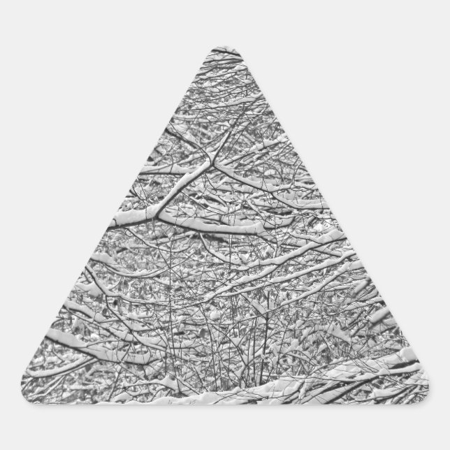 Sticker Triangulaire Branches de neige (Devant)