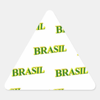 Sticker Triangulaire Brasil 3D