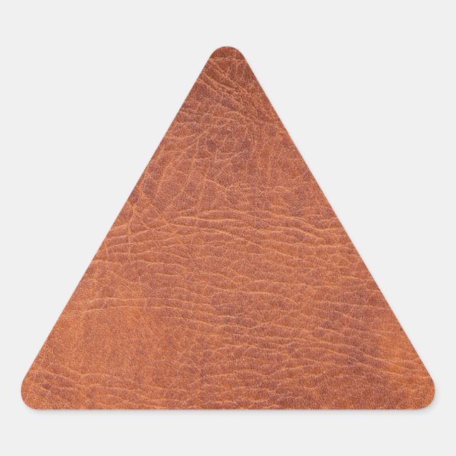 Sticker Triangulaire Brown leather (Devant)