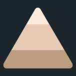 Sticker Triangulaire Brown Ombre strié<br><div class="desc">Motif à rayures Ombre marron tendance.</div>