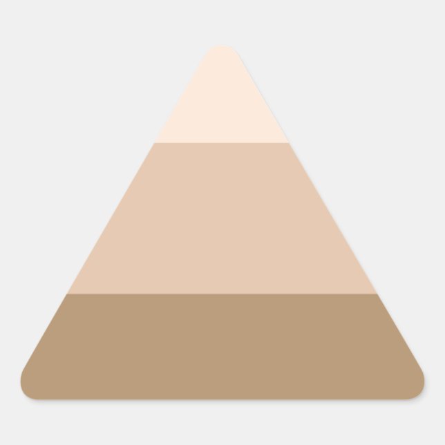 Sticker Triangulaire Brown Ombre strié (Devant)