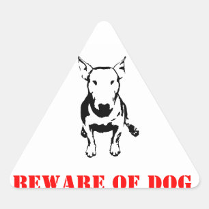 STICKER TRIANGULAIRE BULL TERRIER CROSSES