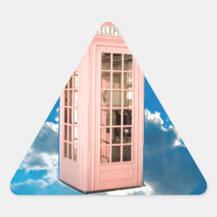 Sticker Triangulaire cabine téléphonique