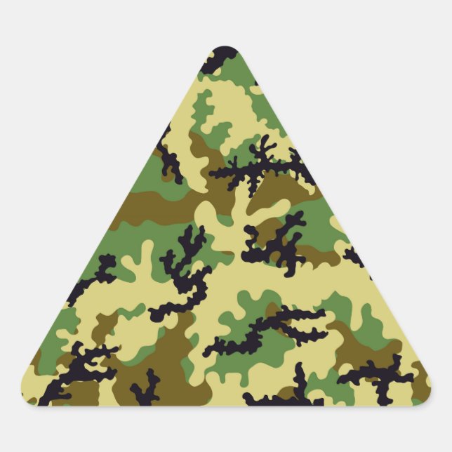 Sticker Triangulaire Camouflage des bois (Devant)