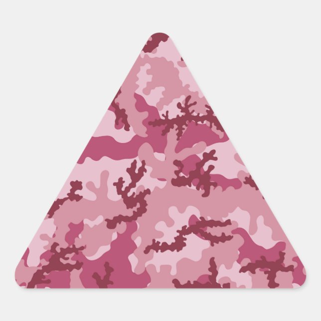 Sticker Triangulaire Camouflage rose (Devant)