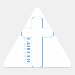 Sticker Triangulaire catholique