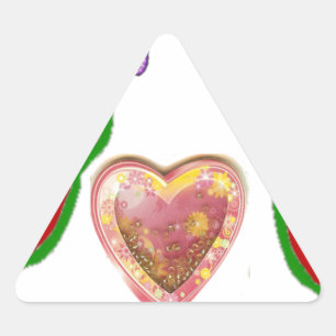 Sticker Triangulaire Cette affiche d'art aime les gros cadeaux