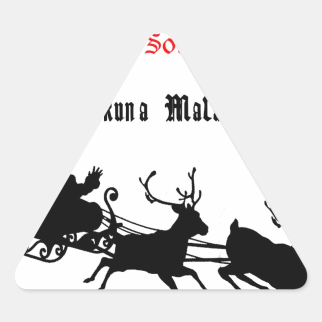 Sticker Triangulaire Chanter le long de Noël - Carols & Festive Joy (Devant)