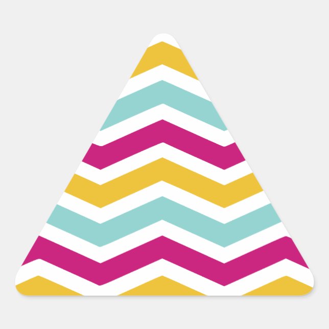 Sticker Triangulaire Chevron coloré (Devant)