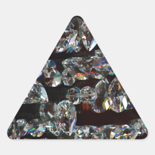 Sticker Triangulaire Chic Black Diamond Chrystal Cadeaux Motifs Abstrai