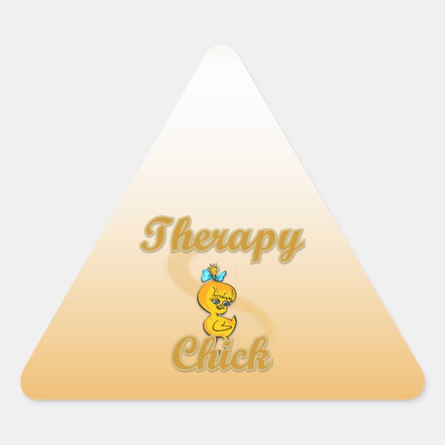 Sticker Triangulaire Chick thérapeutique (Devant)