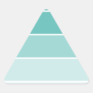 Sticker Triangulaire Chip bleu turquoise