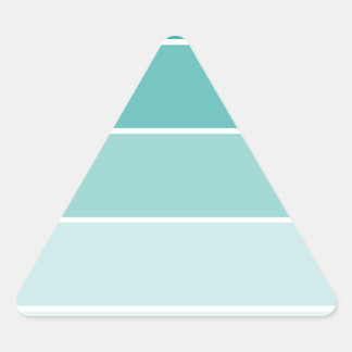 Sticker Triangulaire Chip bleu turquoise
