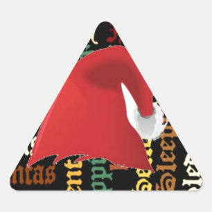 Sticker Triangulaire Christmas empoisonne Have a Nice Day & a Better Ni