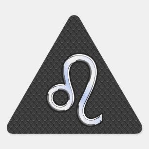 Sticker Triangulaire Chrome Comme Leo Zodiac Connexion peau de serpent