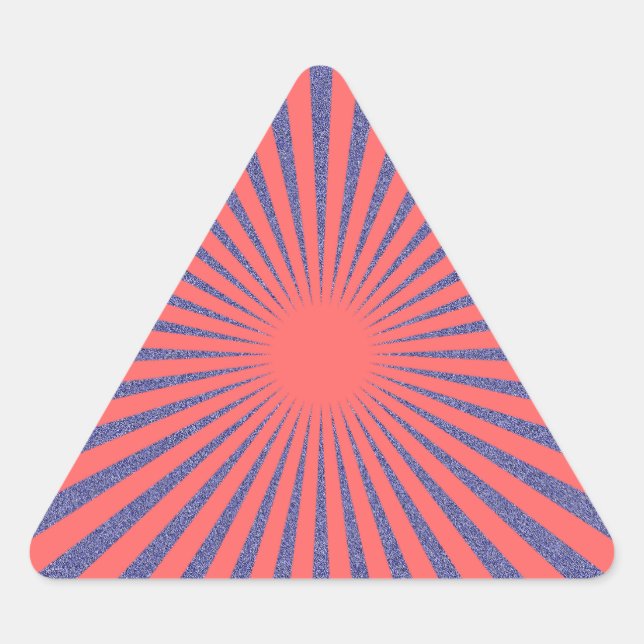 Sticker Triangulaire Cible rouge - (Devant)