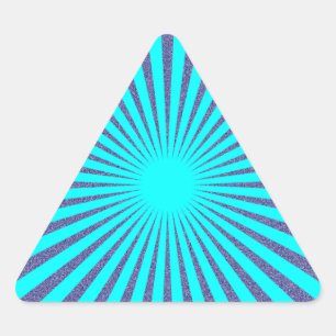 Sticker Triangulaire Cible Turquoise -