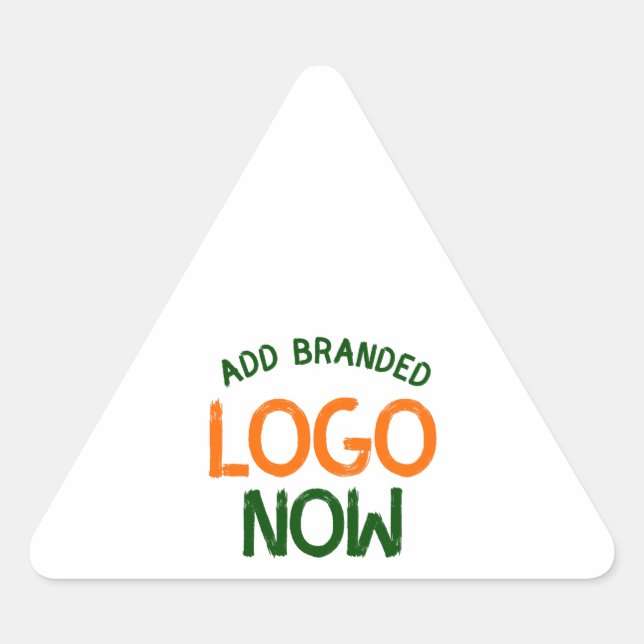 STICKER TRIANGULAIRE CLIENT SIMPLE CONTEMPORAIN PROPRE BLANC MODE (Devant)