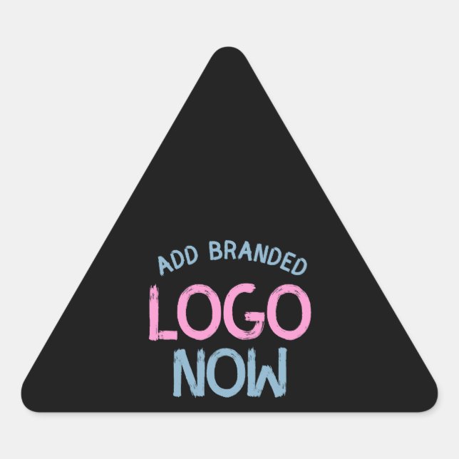 STICKER TRIANGULAIRE CLIENT SIMPLE CONTEMPORAIN PROPRE NOIR MODE (Devant)