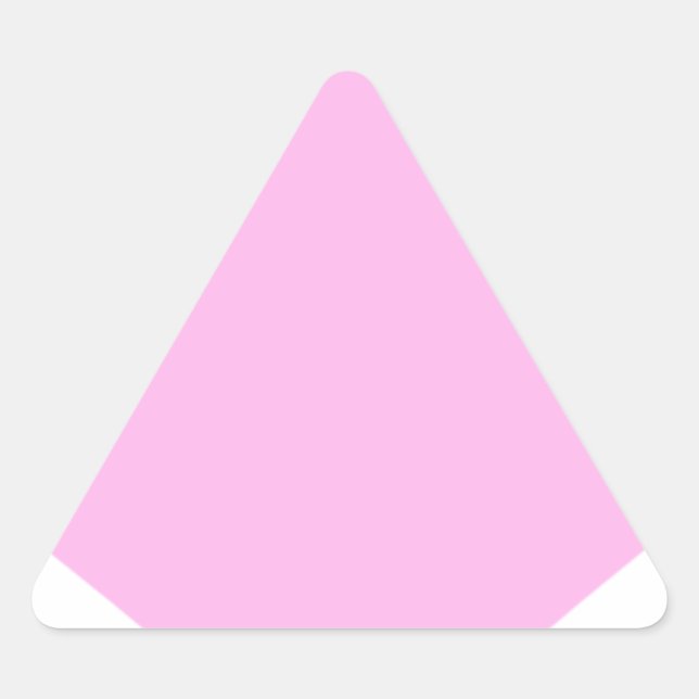 Sticker Triangulaire Coeurs roses, Amour inconditionnel_ (Devant)