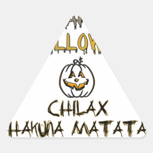 Sticker Triangulaire Collection Chill et Relaxe Joy Halloween