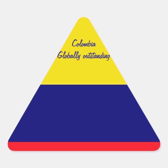 Sticker Triangulaire Colombie (Devant)