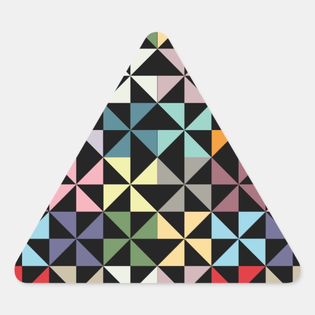 Sticker Triangulaire Colorful (Devant)