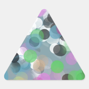 Sticker Triangulaire Colorful Confeti