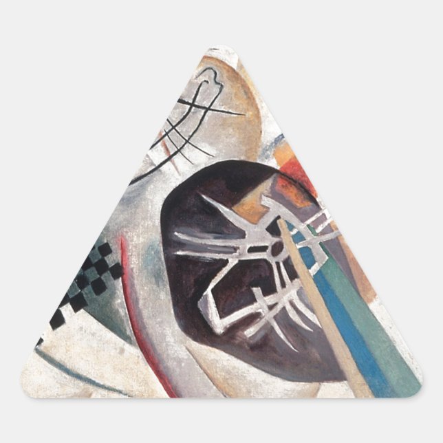 Sticker Triangulaire Composition de Kandinsky (Devant)