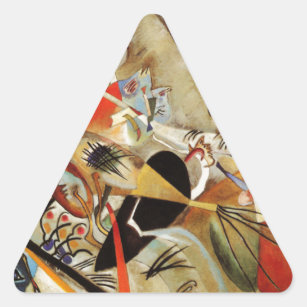 Sticker Triangulaire Composition de Kandinsky