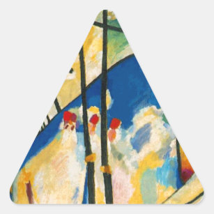 Sticker Triangulaire Composition Kandinsky IV