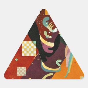 Sticker Triangulaire Compositon Abstrait Kandinsky IX
