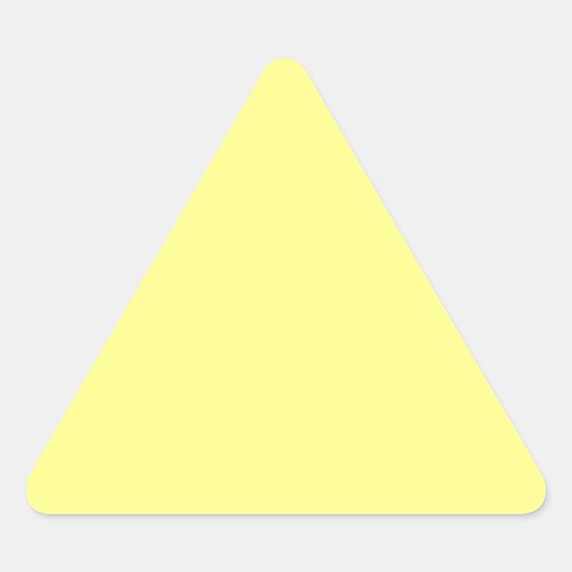 Sticker Triangulaire Concepteur Customisé couleur jaune (Devant)